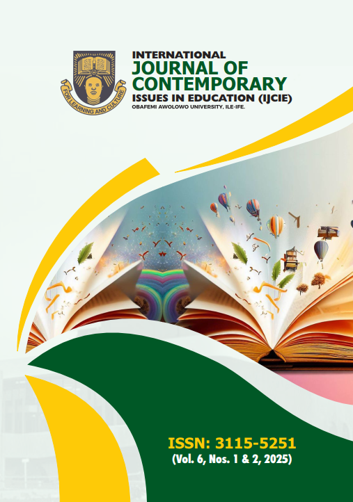 					View Vol. 6 No. 2 (2025): INTERNATIONAL JOURNAL OF CONTEMPORARY ISSUES IN EDUCATION
				